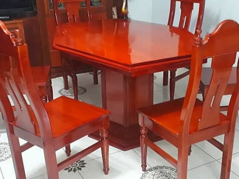 Comedor 6 sillas madera cedro TRINIDAD