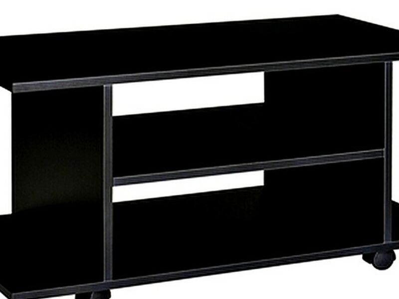 Mueble TV melamina negro COCHABAMBA
