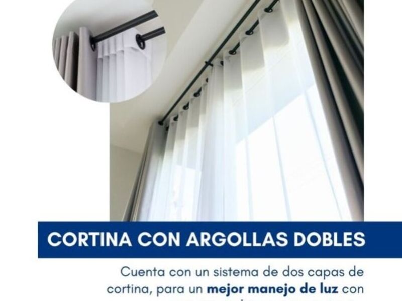 Cortina con Argollas Dobles Cochabamba