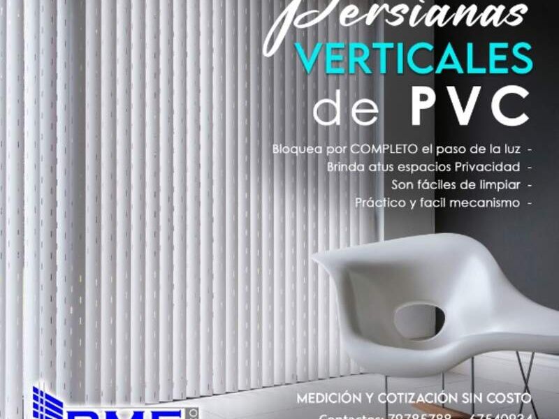 Persianas verticales PVC Cochabamba