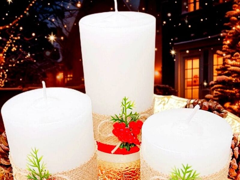 Adorno Velas NAVIDEÑAS Bolivia