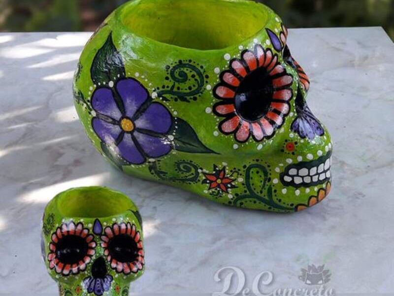 Maceta catrina verde Bolivia 