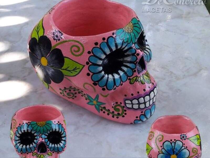 Maceta catrina rosa Bolivia 