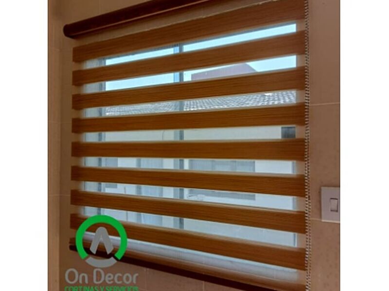 Persiana PVC café natural