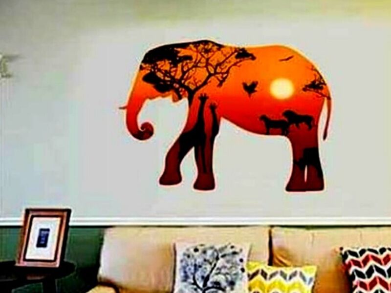 Sticker Decorativo Elefante Bolivia