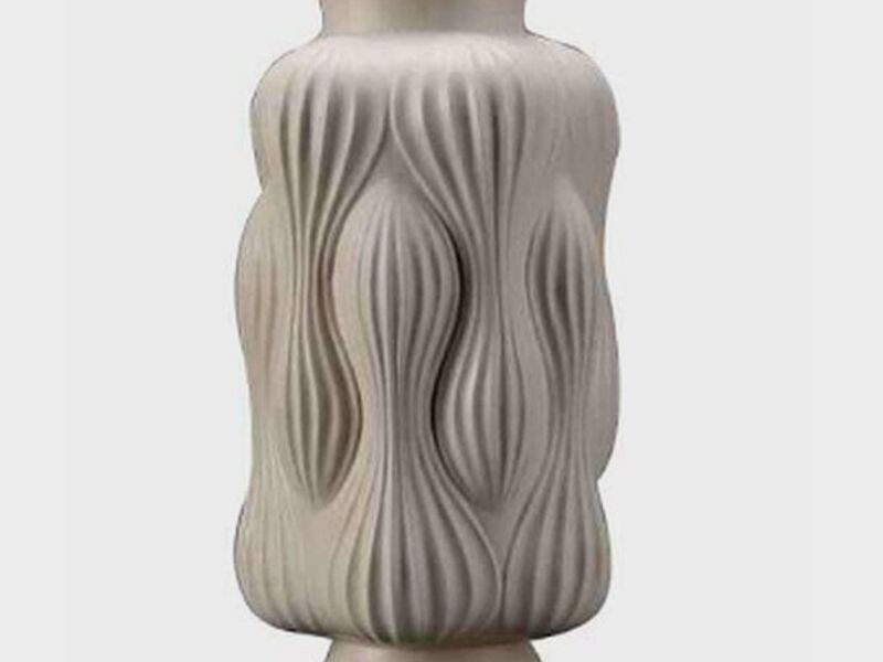 Jarron Ceramica Blanca Bolivia