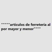 ARTICULOS DE FERRETERIA