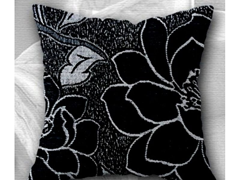 Cojin decorativo Chenille Negro Bolivia