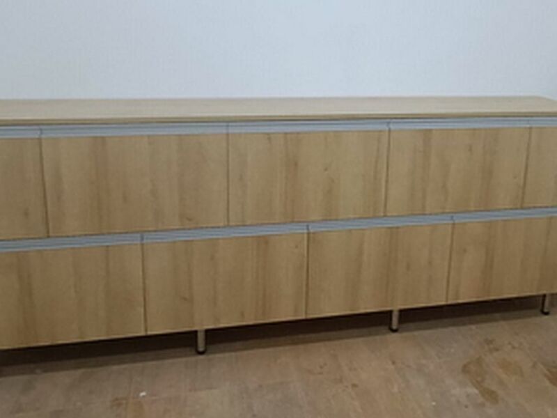 Mueble TV melamina café SANTA CRUZ