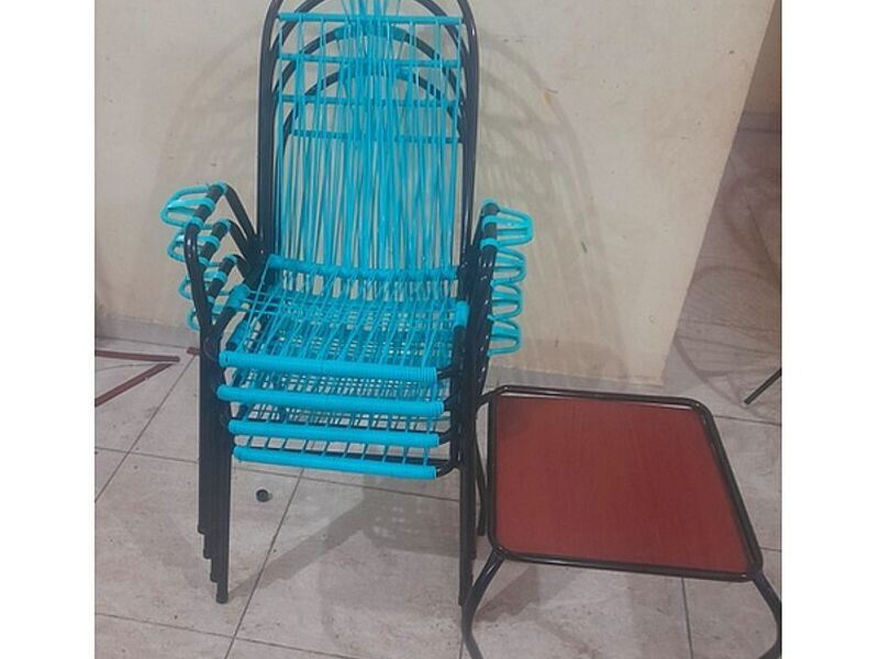 Silla modelo clásico color azul SANTA CRUZ