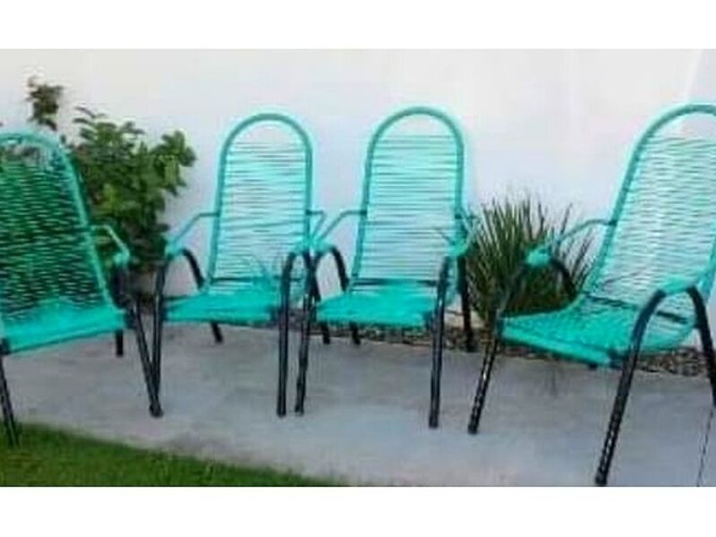 Silla modelo brasilero celeste SANTA CRUZ
