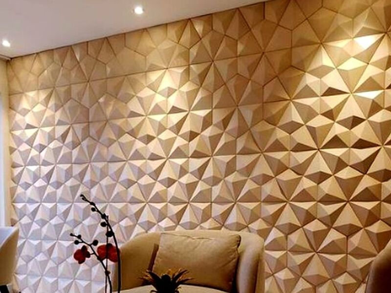 Pared 3D Abstracto Blanco Bolivia