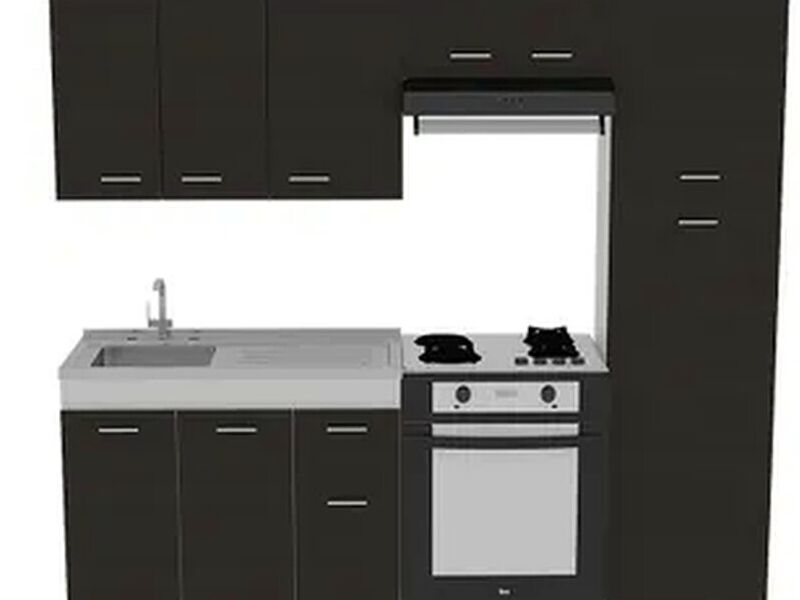 Mueble cocina color wengue COCHABAMBA