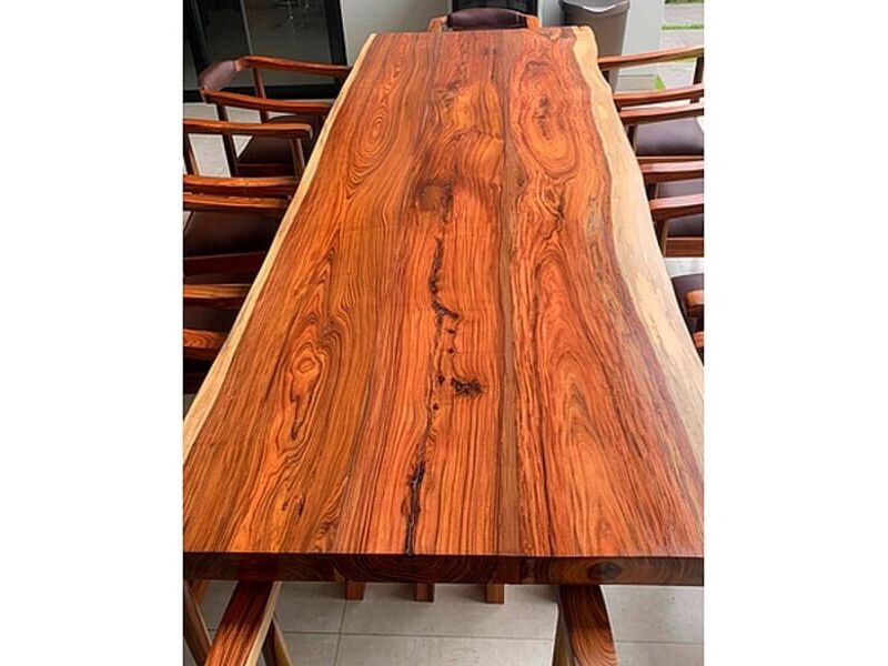 Mesa Rústica madera morado COCHABAMBA