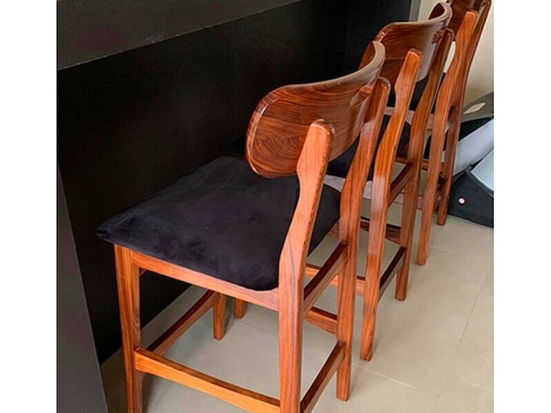 Taburetes madera morado COCHABAMBA