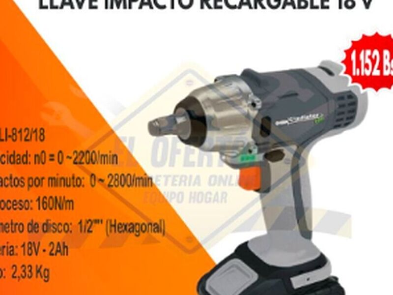 Llave de impacto recargable Bolivia