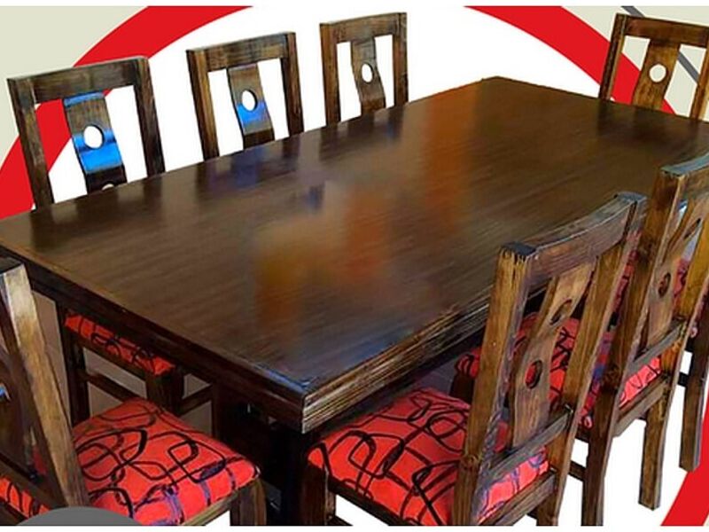 Comedor madera pino 8 sillas COCHABAMBA