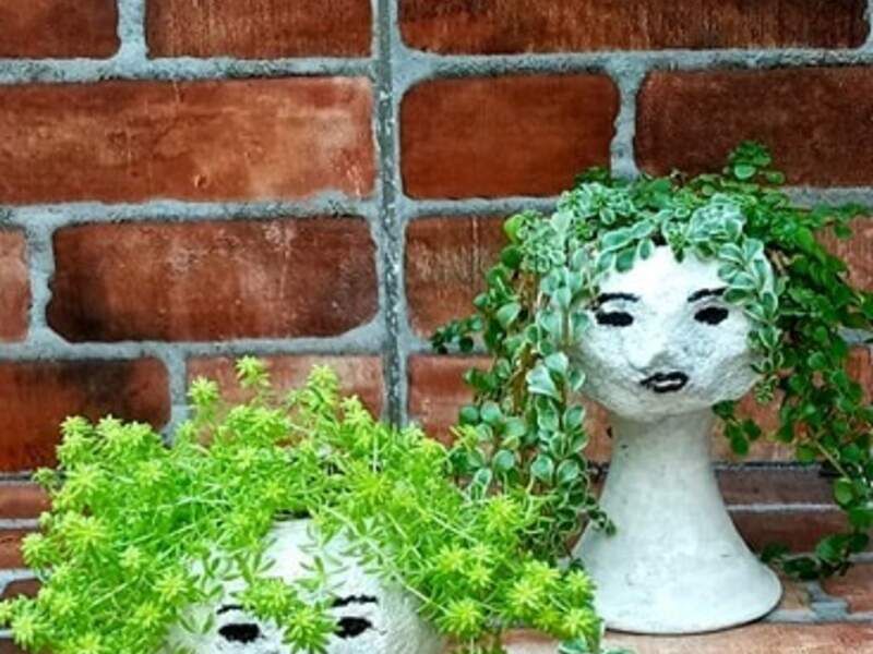 Jardín miniatura cabezas  Bolivia 