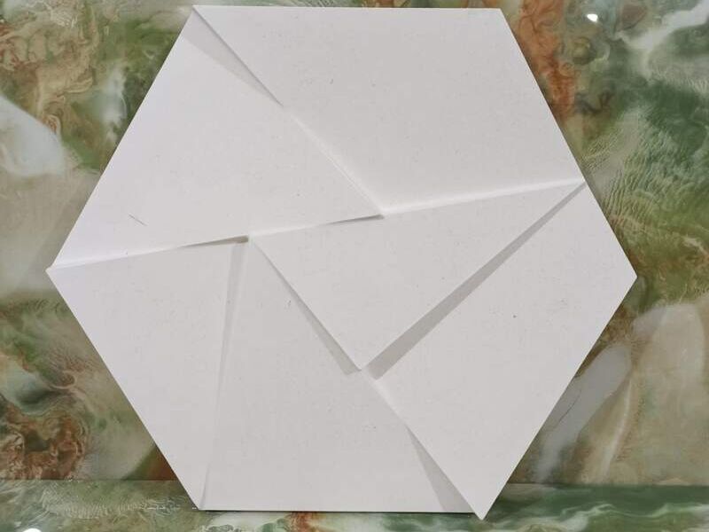 Pared 3D hexagono Bolivia 