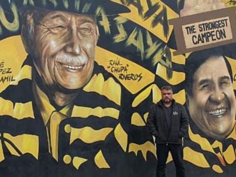 Mural Memoria Grandes Stronguistas Bolivia