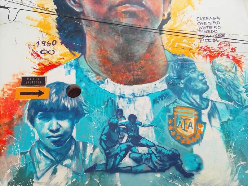 Mural Maradona Bolivia
