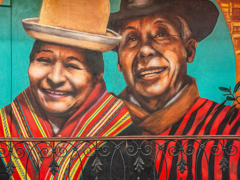 Mural papagayo Bolivia