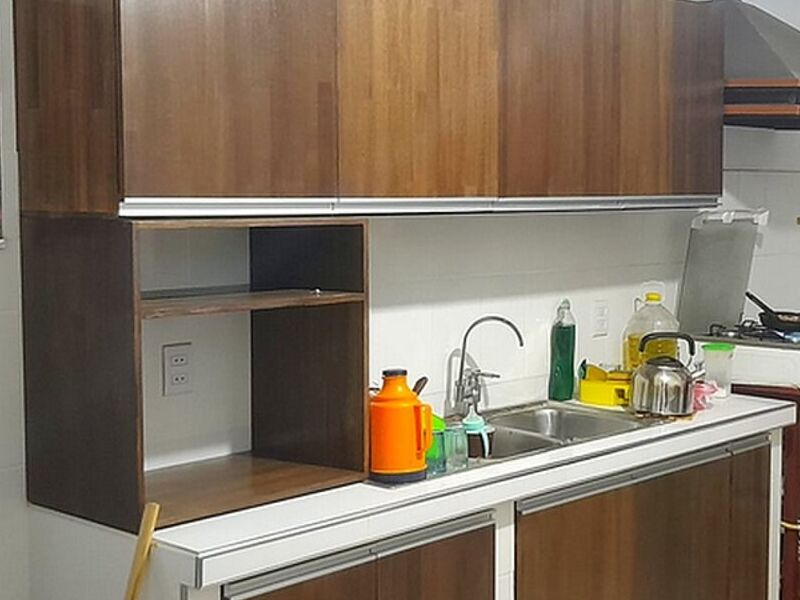 Mueble cocina color café oscuro TARIJA