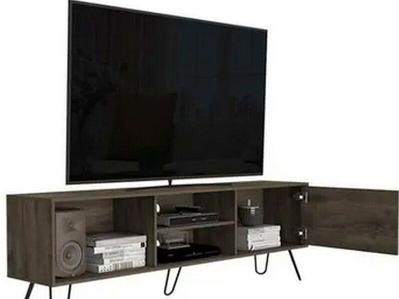 Mueble TV 75" melamina merrón LA PAZ