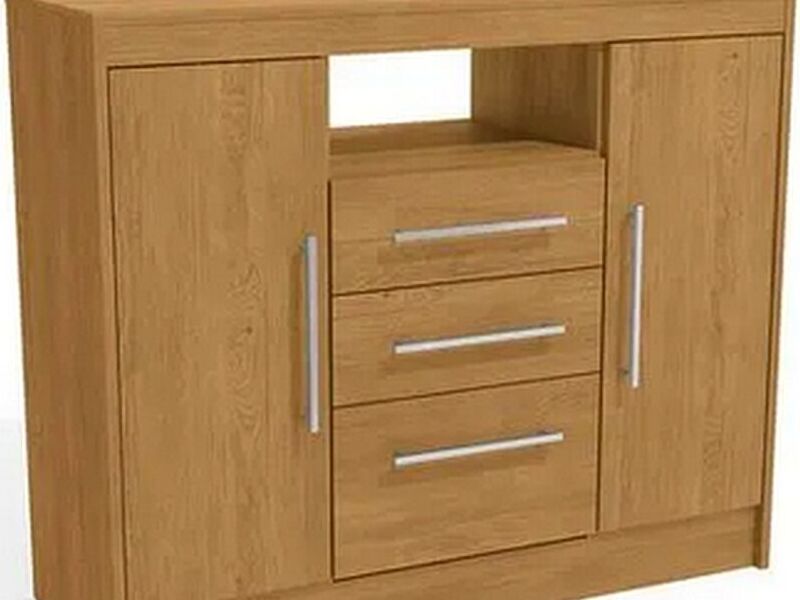 Cómoda 2 puertas melamina Maple POTOSÍ
