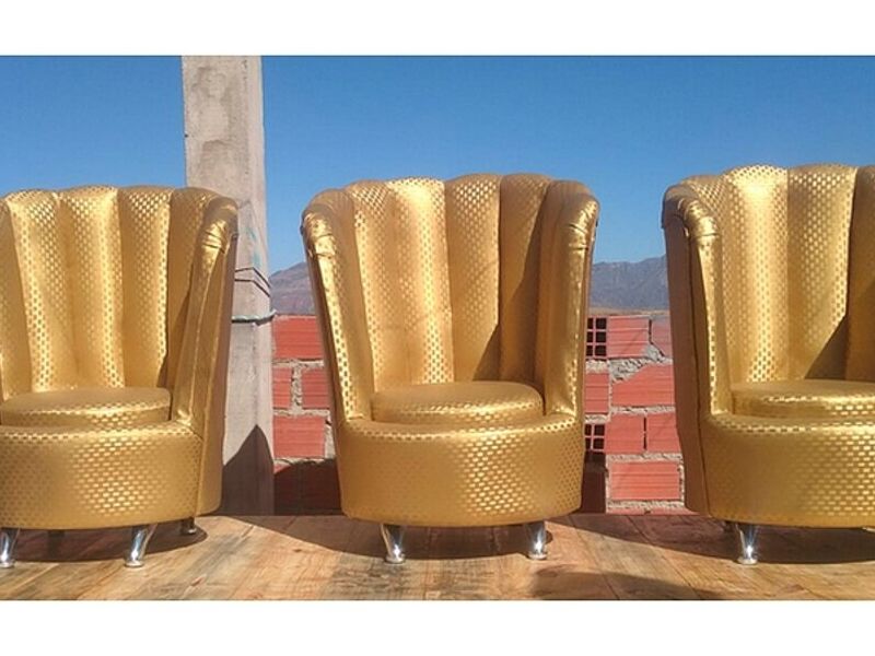 Poltronas color dorado SUCRE