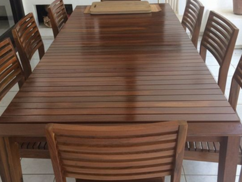 Comedor madera tajibo SANTA CRUZ