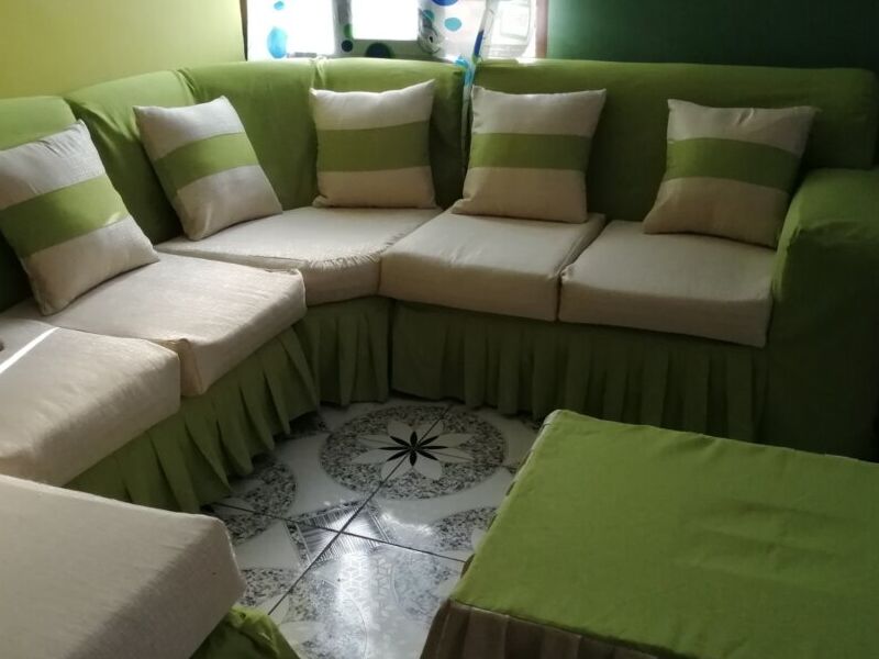 Juego Sillón Esquinero Verde Sucre