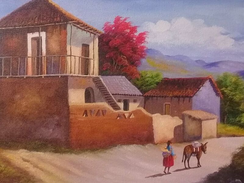 Cuadro Decorativo Alpacas Bolivia