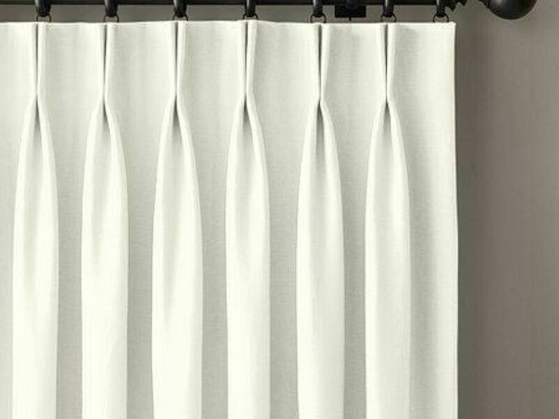Cortinas Pliegues Blanca Sucre