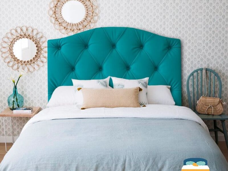 Cama Espaldar Turquesa Sta Cruz