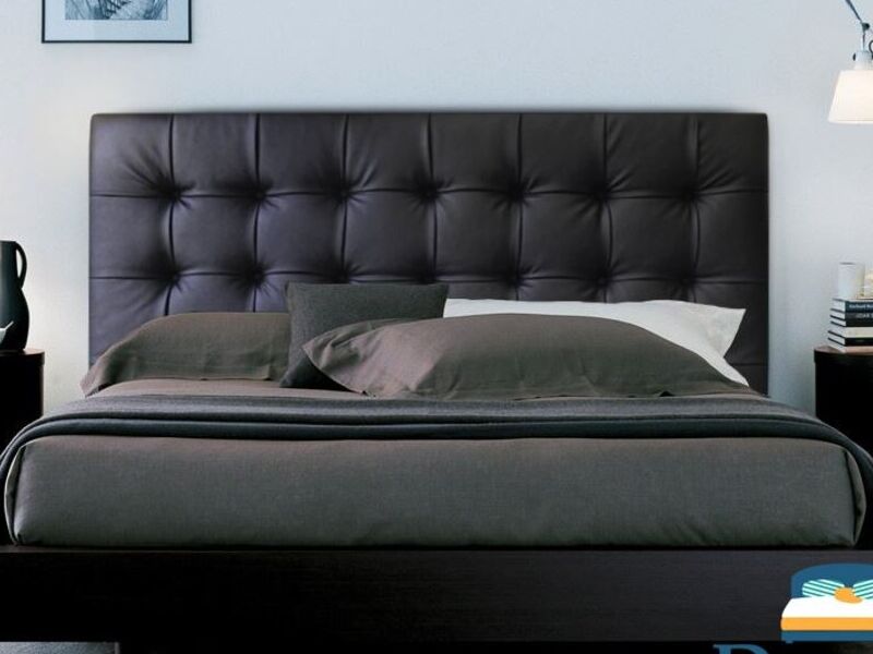 Cama Doble Espaldar Negro Sta Cruz