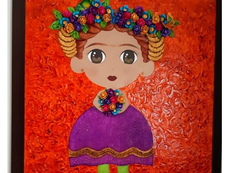 Cuadro Decorativo Niña Bolivia