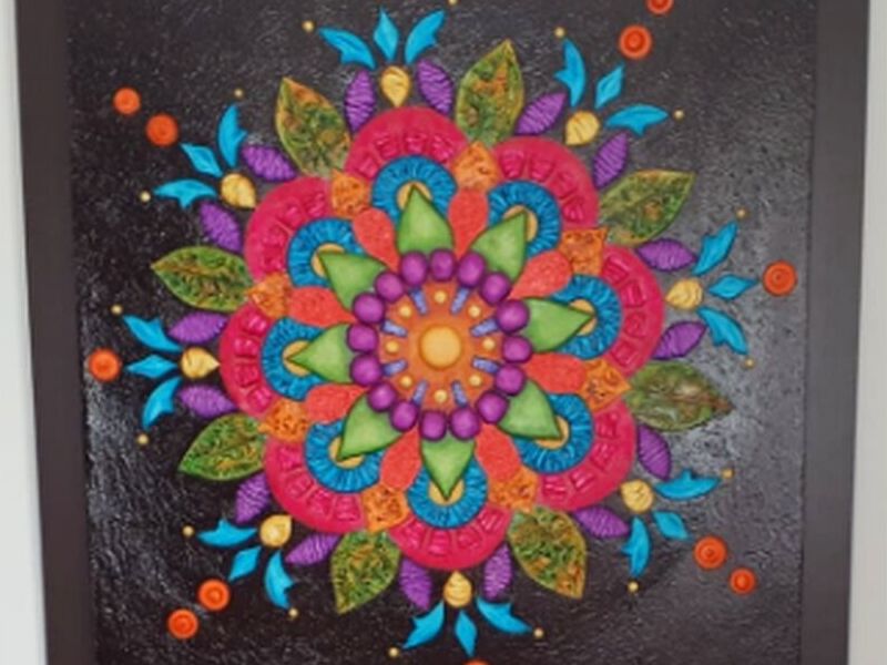 Cuadro Decorativo Mandala Bolivia