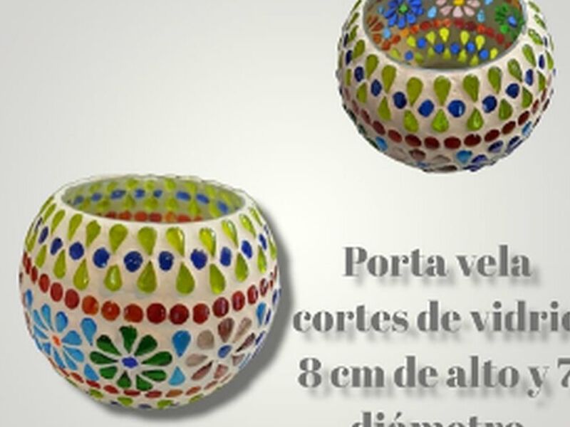 Porta vela vidrio Bolivia