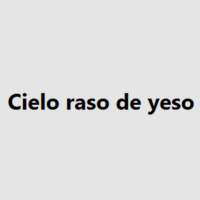 Cielo raso de yeso