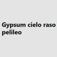 Gypsum cielo raso pelileo