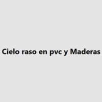 Cielo raso en pvc y Maderas