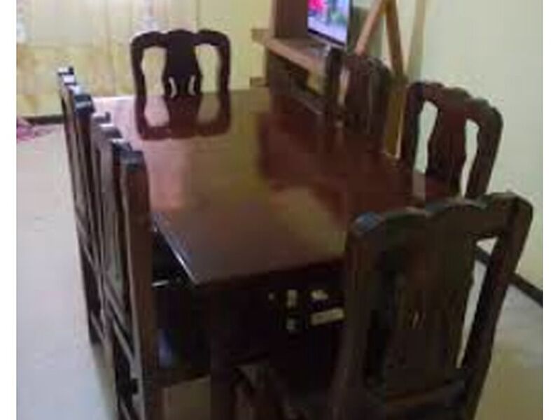 Comedor 6 puestos café oscuro Bolivia