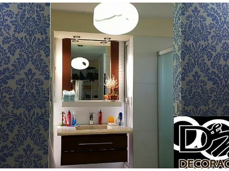 Vinil decorativo Flor Azul Bolivia