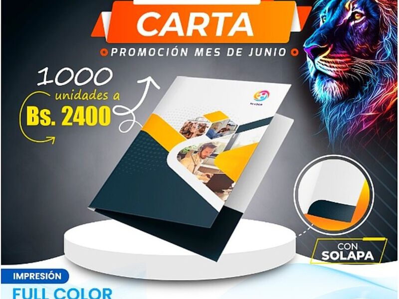 Folder carta Bolivia 