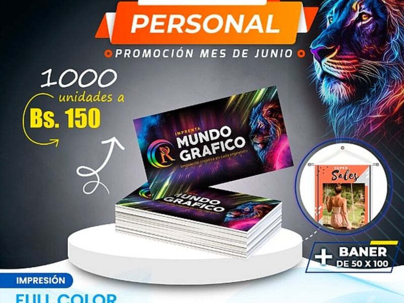 Tarjeta presentación Bolivia 