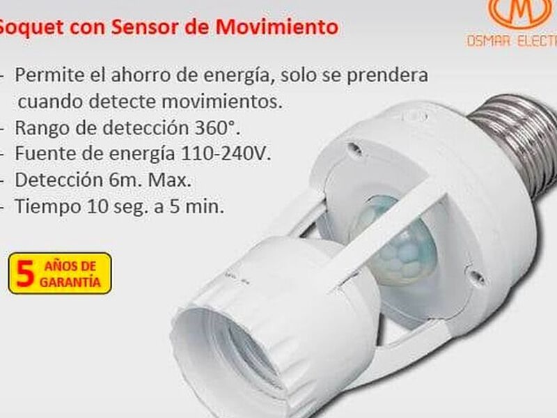 Soquets con sensor Bolivia