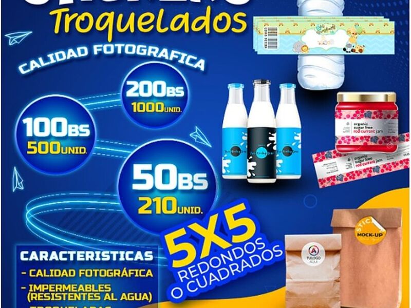 Sticker troquelados Bolivia 