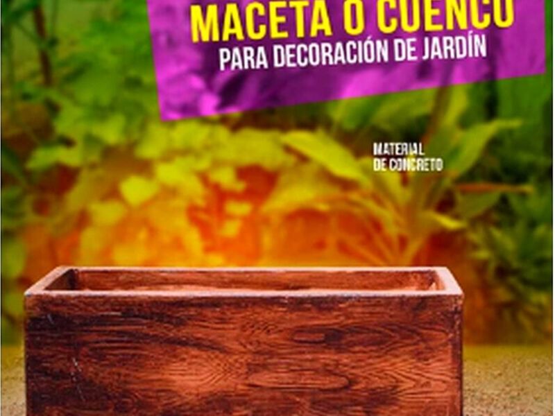 Maceta Rectangular Bolivia 