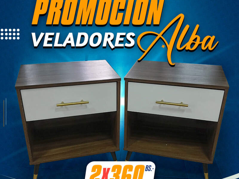Velador Alba 1 Cajón Sta Cruz